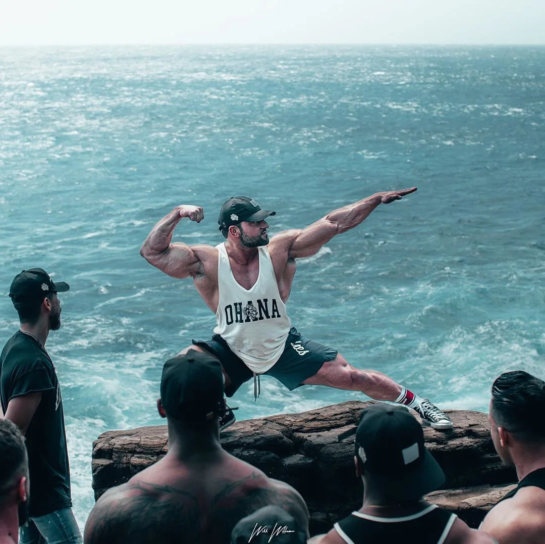 Description Picture 5 of itemNew muscle fitness brothers sports shorts sports casual running breathable sweat shorts