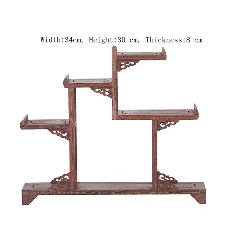 ExquisiteChineseDecoratableClassicalHandmadeWengeWoodenDisplay