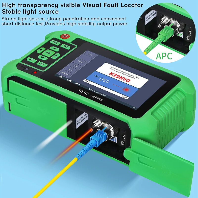 스마트 OTDR, 내장 OPM, OLS, VFL, 다기능 광 시간 영역 반사계, 섬유 테스터, AUA-500U, 500A, 501U, 501A, 516U, 516A