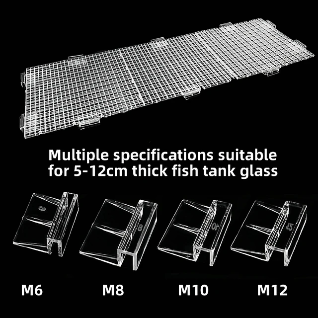 30x15cm 30x30cm Grid Divider Plate Detachable Spliceable Fish Tank Isolation Plate Upper Cover Net Bottom Filter For aquarium 6