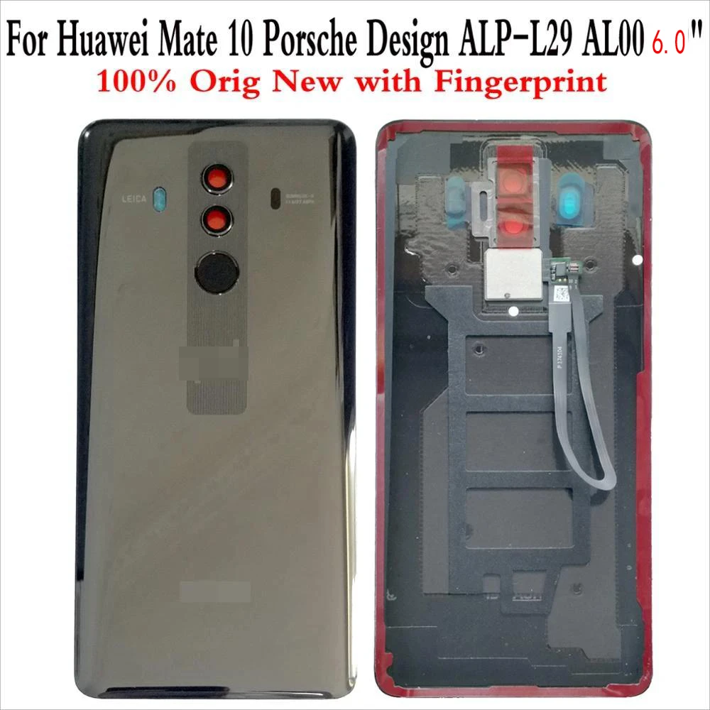 studio Houden Kruik Shyueda 100% Oem New For Huawei Mate 10 Porsche Design Alp-l29 Al00 5.9"  Glass Rear Back Housing Battery Cover With Fingerprint - Mobile Phone  Housings & Frames - AliExpress