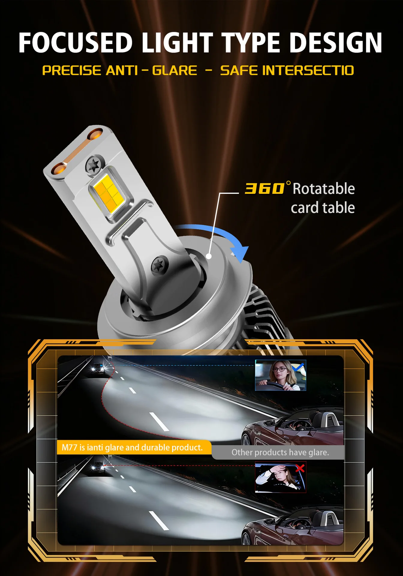 2개입 CANBUS 앱 제어 H4 LED 9003 HB2 상/하향등 자동차 헤드라이트 전구 미니 터보 3000K 4300K 6000K 3색 안개등 팬 포함