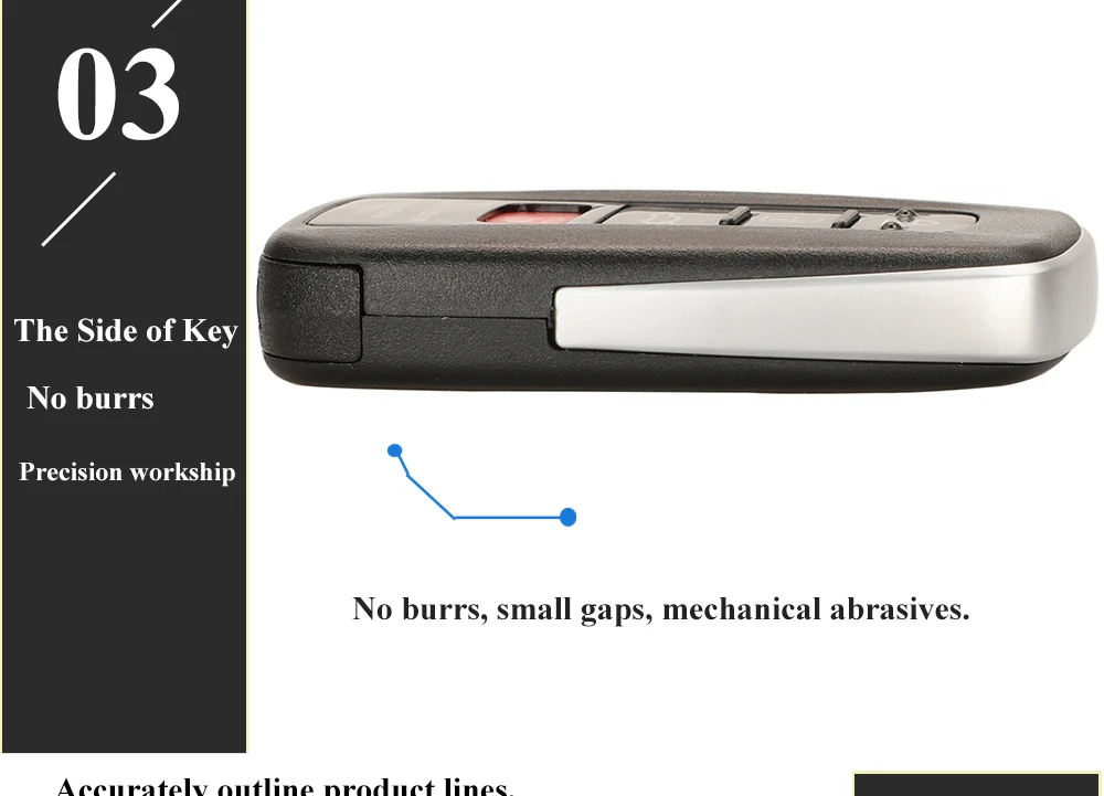 Keyforkess 10pcs 2/3/4BTN Remote Car Key Shell Case Fob per Toyota C-HR RAV4 Prius 2018-2019 Suit XM VVDI Smart Board TOY48 TOY12 - S63a1d1c317e9445b8c6d38495b634febW