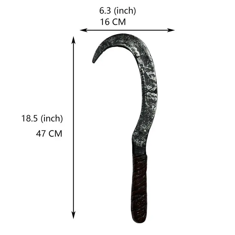 Plastic Axe Bent Hook Props Alien Skull Sickle Skull Ghost Axe Dress Up Party Weapons & Equipment Props
