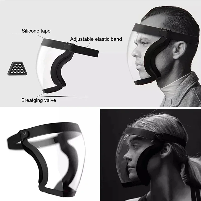 Maschera Protettiva da Lavoro, Schermo Facciale Completo Antiappannamento e Antispruzzo, Protezione Trasparente per il Viso - immagine 5