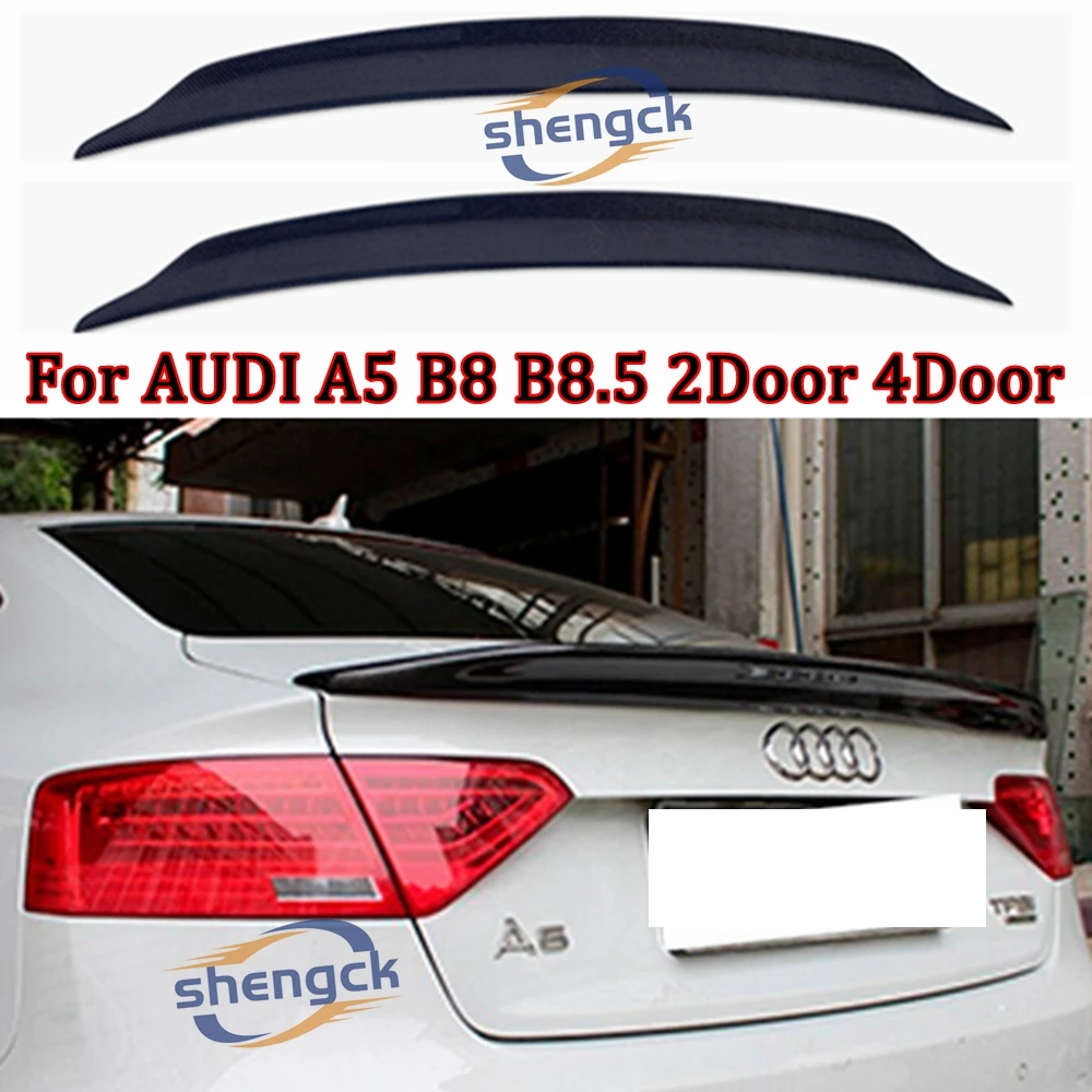 

For AUDI A5 B8 B8.5 2Door 4Door Coupe Carbon fiber Rear Spoiler Trunk wing 2009-2016 Forged carbon