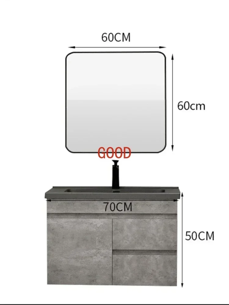 Bathroom Cabinet Combination Wash Basin Hand Washing Washstand Stone Plate Whole Washbin Modern Minimalist