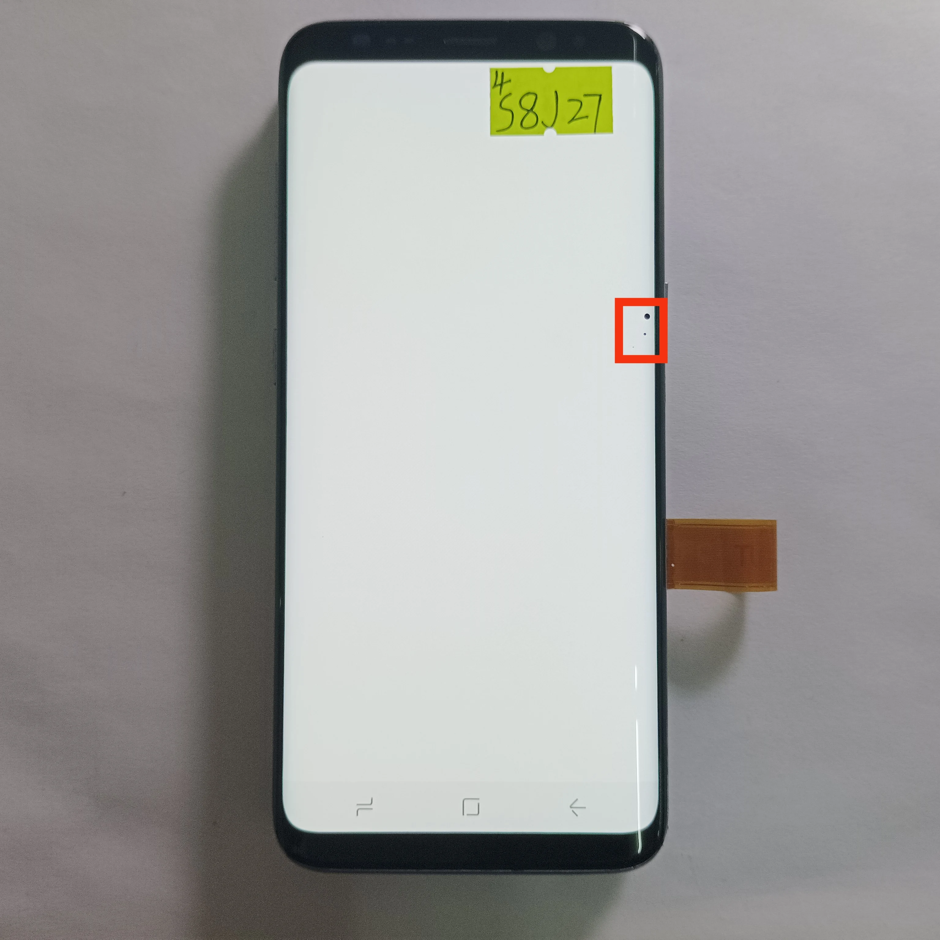 

The original S8 AMOLED material is suitable for the Galaxy S8 G950F G950D G950U G950B/S black dot defect shadow series