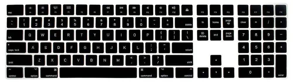 Premium Keyboard Skin for Apple Magic Keyboard with Numeric Pad - US English Layout