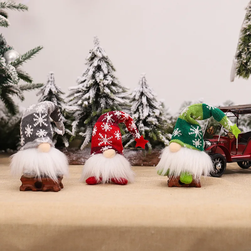 Christmas Gnome Faceless Doll Night Light Merry Christmas Decorations For Home Holiday Ornament Xmas Gift Navidad New Year Mini Night Lights