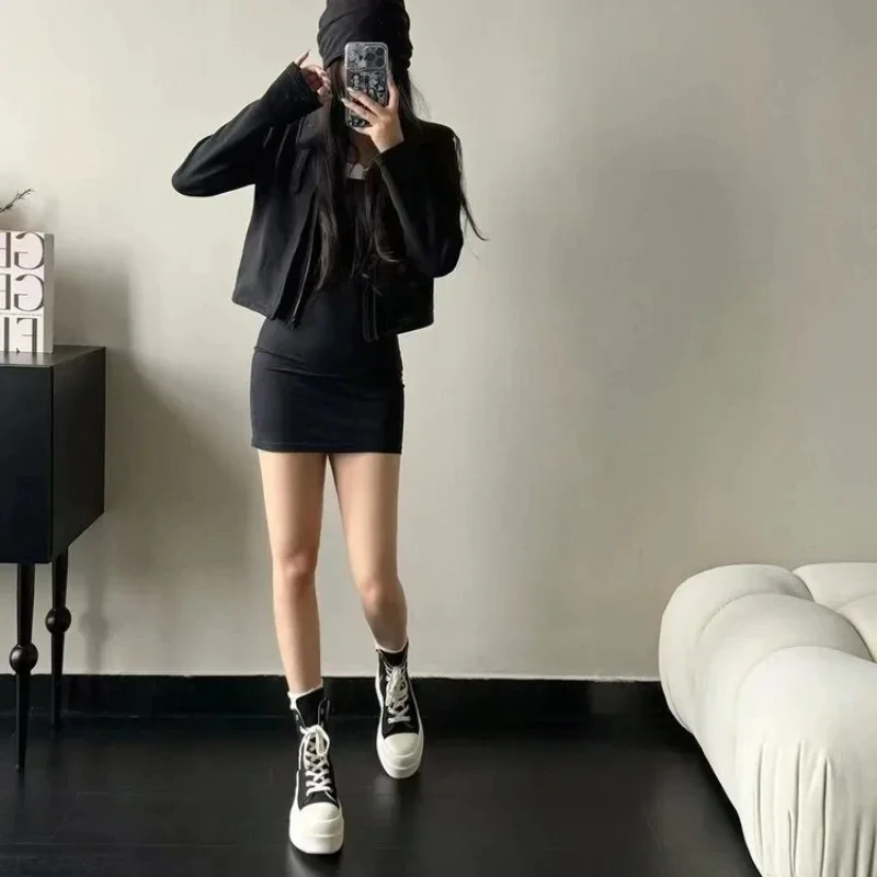 Women Punk High Top Sneakers Canvas Platform Heels Designer Elevator Shoes Lace Up Zip High Street Autumn Flats Black Boots - Image 2