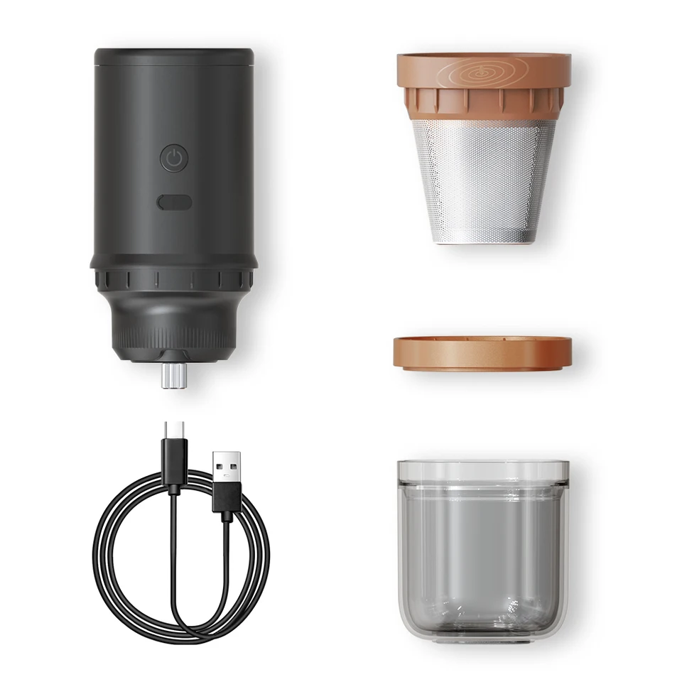 Rechargeable Portable Electric Coffee Burr Grinder