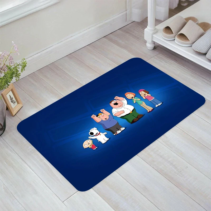 

Cartoon F-Family Funny G-Guys Floor Mat Aesthetic Room Decoration Rugs Home Carpet Entrance of House Balcony Kitchen Rug Carpets
