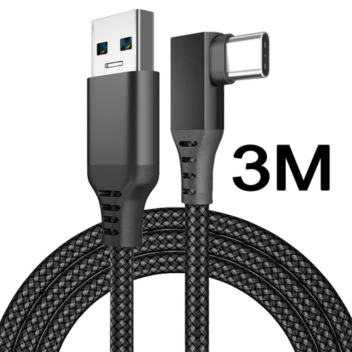 케이블 링크 스마트 3D 가상 현실 VR 안경, Oculus Quest2 Quest 2 용 액세서리, USB A to C타입 3, 5M 헤드셋, Oculis 헬멧 7