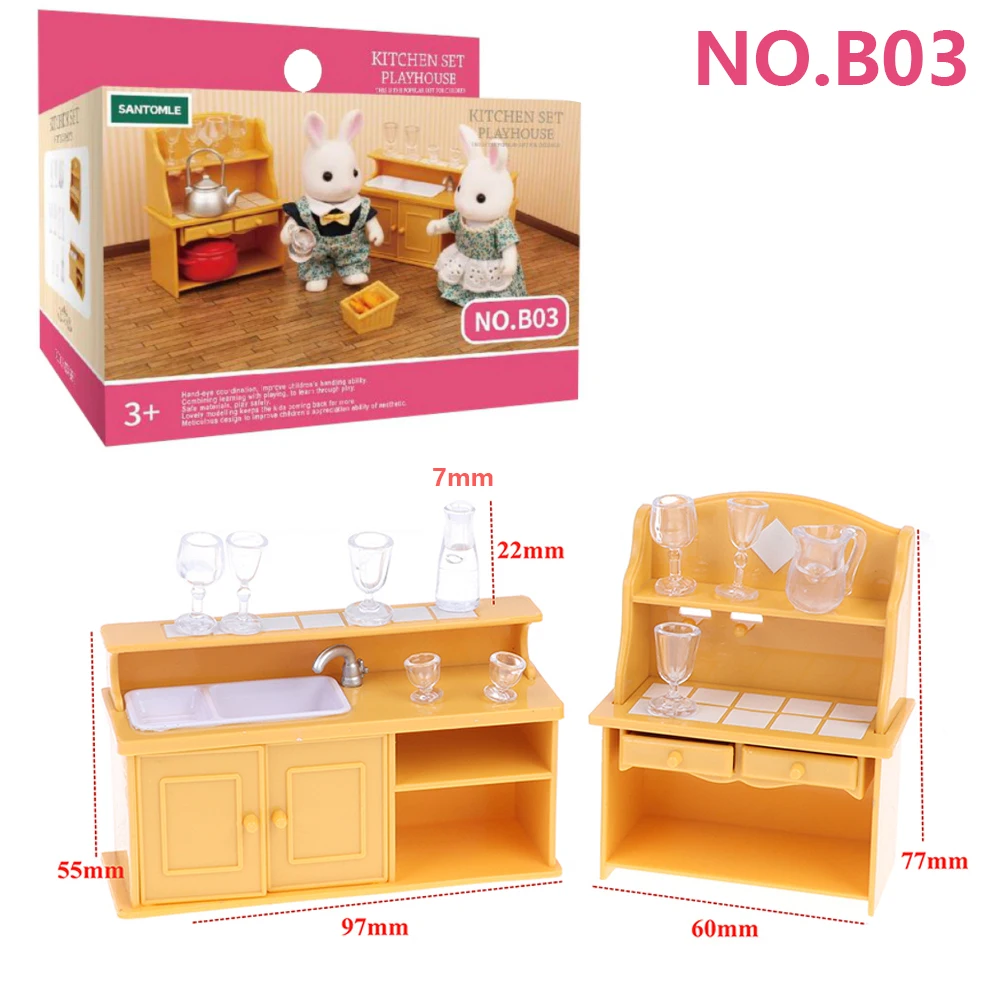 Enchanting Dollhouse Furniture Set | DIY Miniature Forest Family Playset for Kids