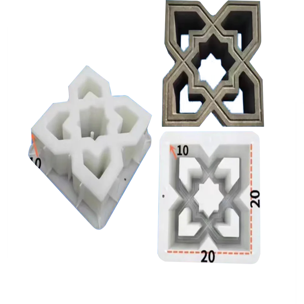20X20Cm Creative Mold Plastic Handmade Diy Combination Ornament Antique Ancient Garden Path Wall Brick 3D Carving