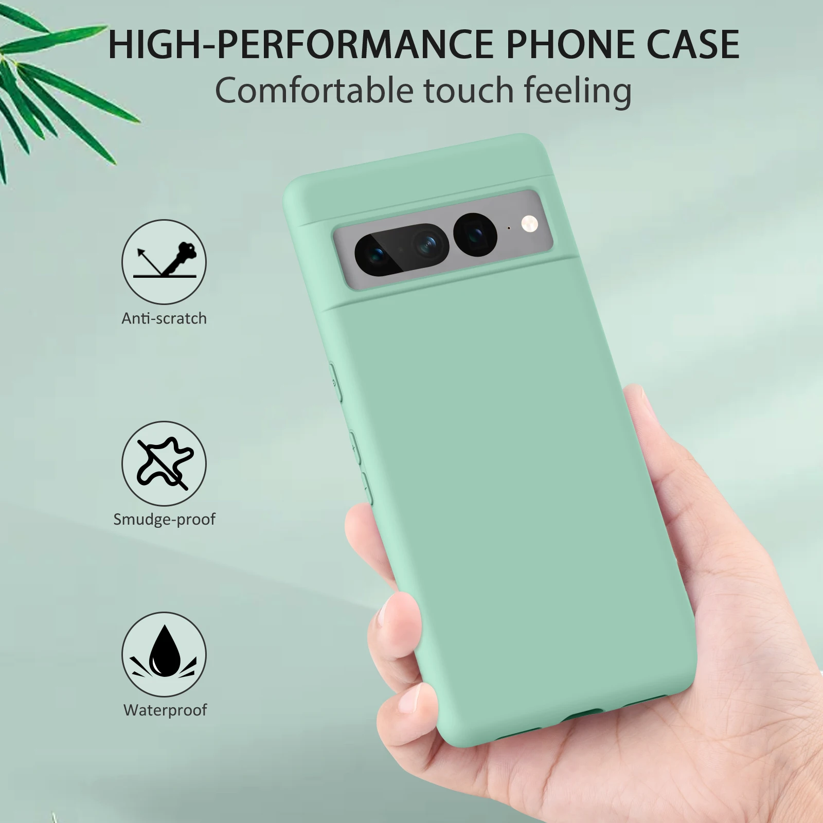 Stylish Liquid Silicone Shockproof Phone Case - Soft Back Cover Accessory