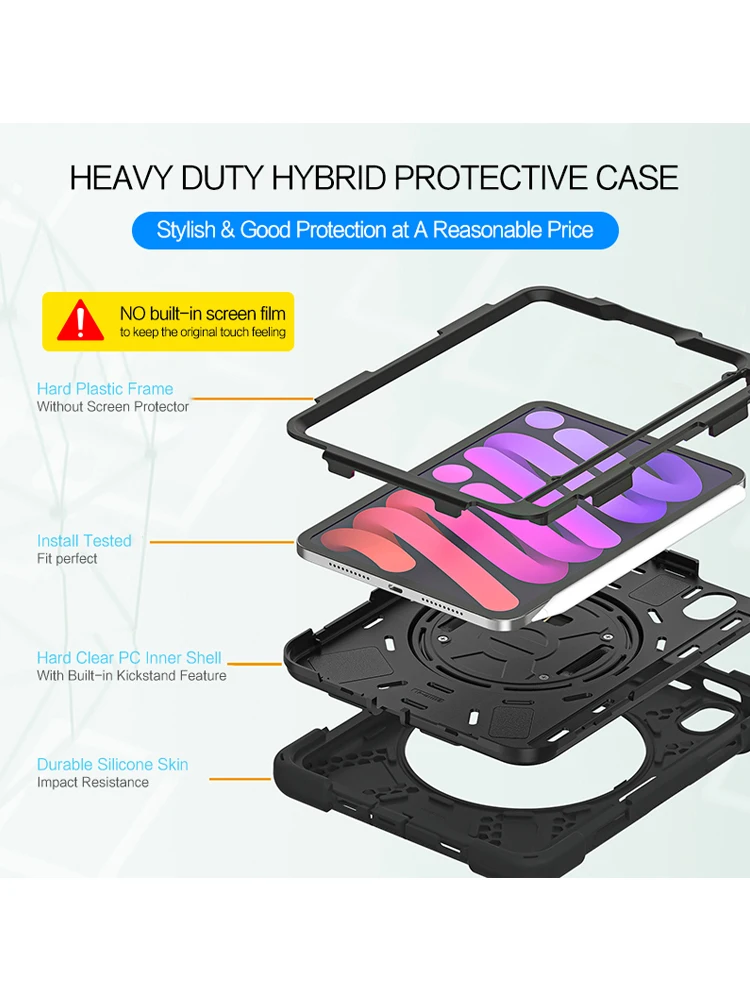 Durable Kids Shockproof Rugged Tablet Case