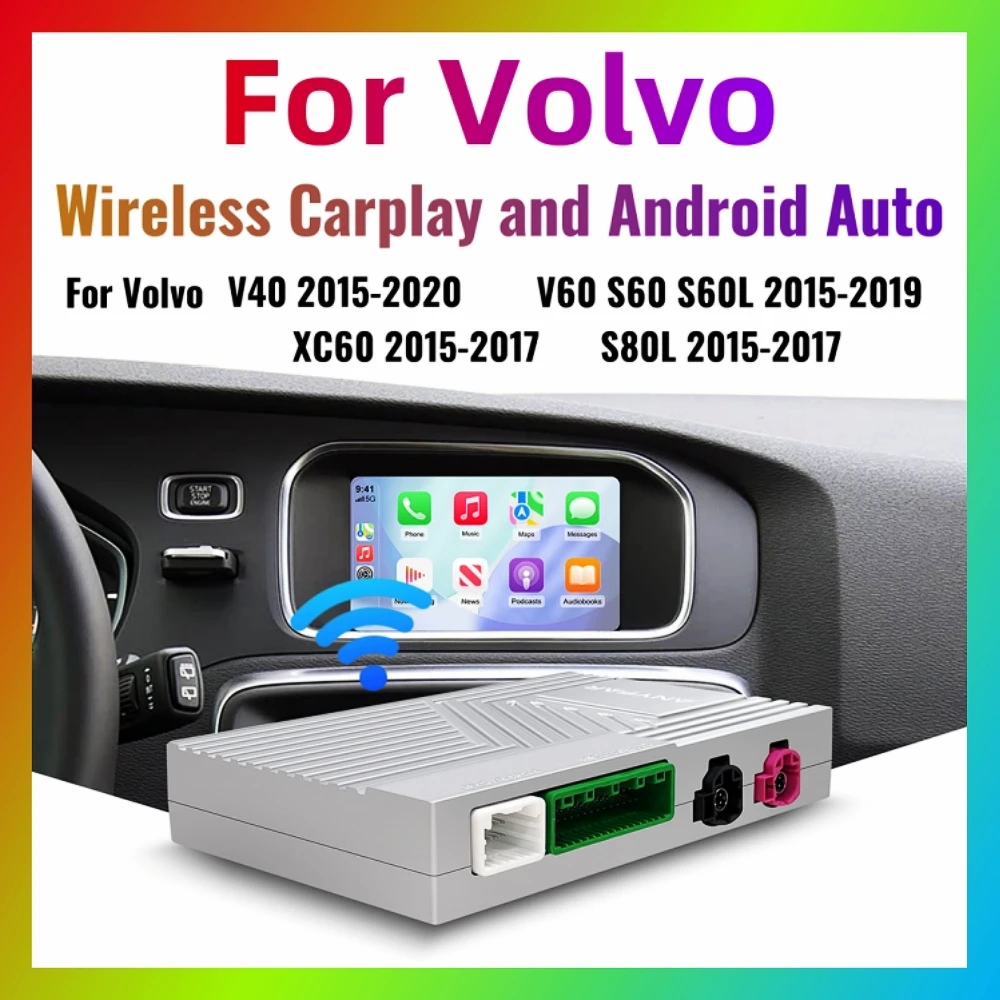 ANYFAR Nieuwe Draadloze Carplay Android Auto Module Voor Volvo S60 S80 ...