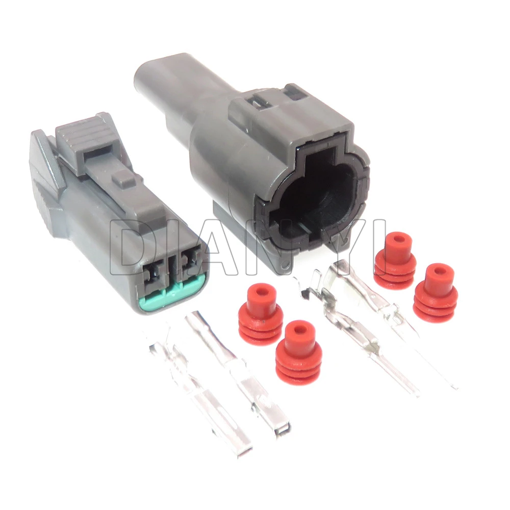1 Set 2 Way Auto Male Female Connector AC Assembly Car Wiper Sprayer Selaed Socket 7123-8520-40 7222-8520-40 PB015-02850