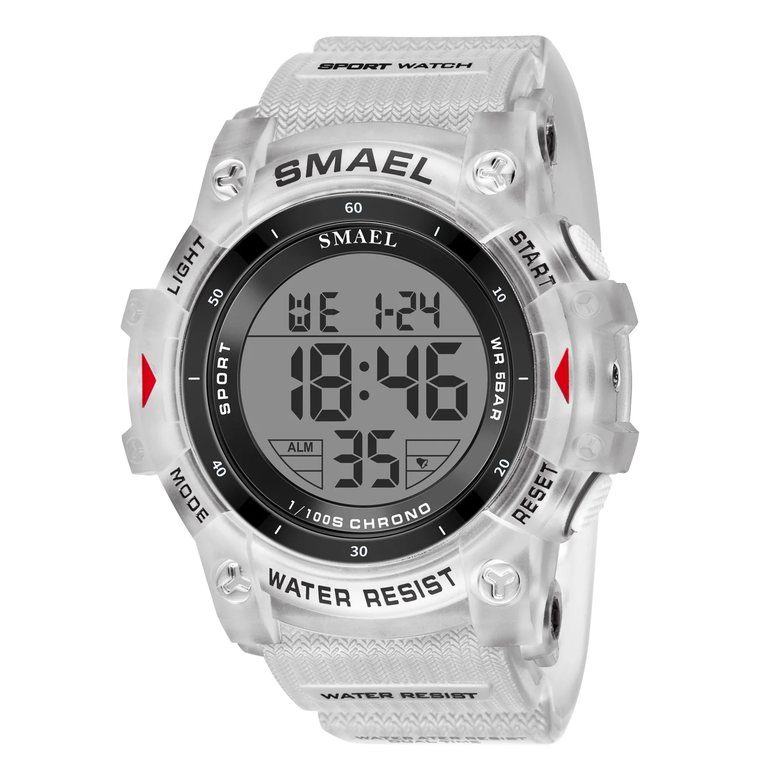 Men's Waterproof LED Digital Sports Watch - Multifunctional Stopwatch & Alarm Clock, Lightweight Design