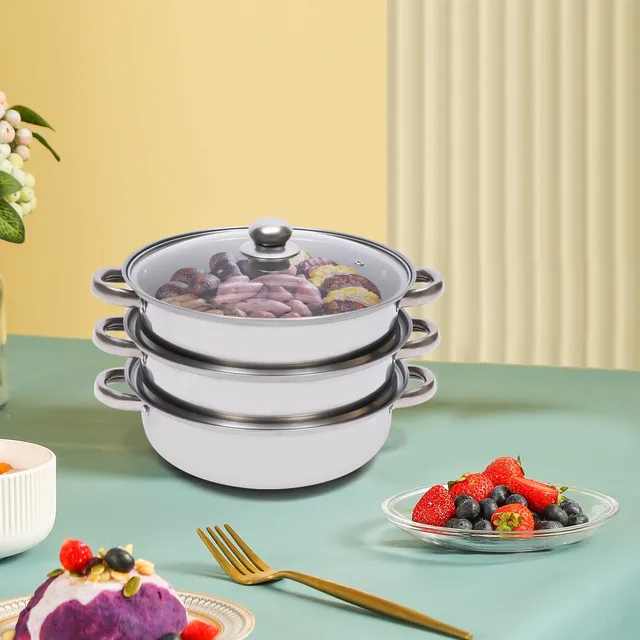 Vaporera De Acero Inoxidable MCUILEE® - Multiusos Para Cocinar Al Vapor