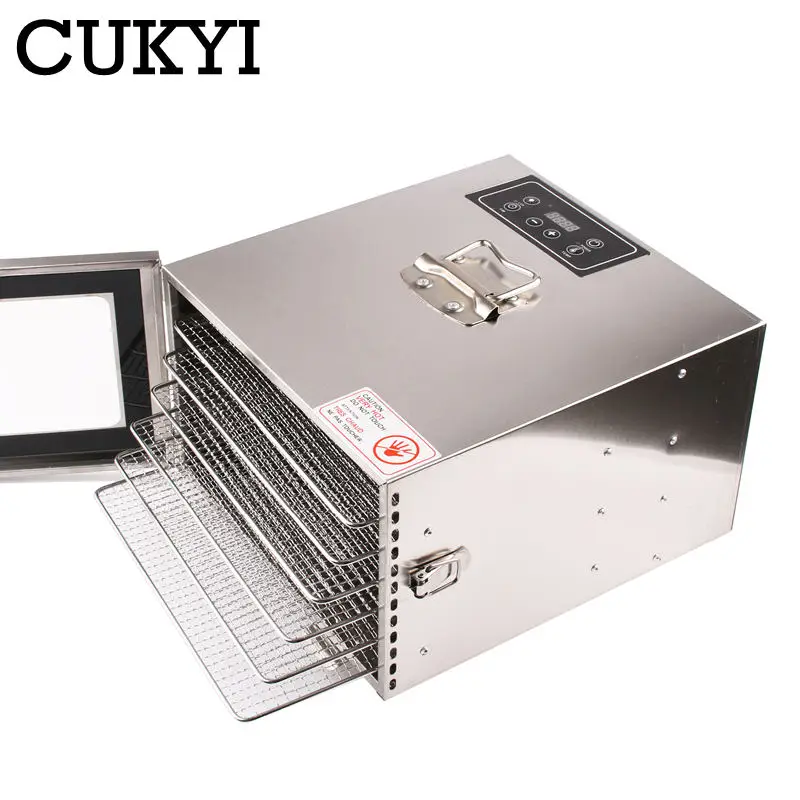 110V/220V Commercial Automatic Fruit Dryer Intelligent Touch panel Stainless Steel Food dehydrator Child Snacks Roasting machine 5