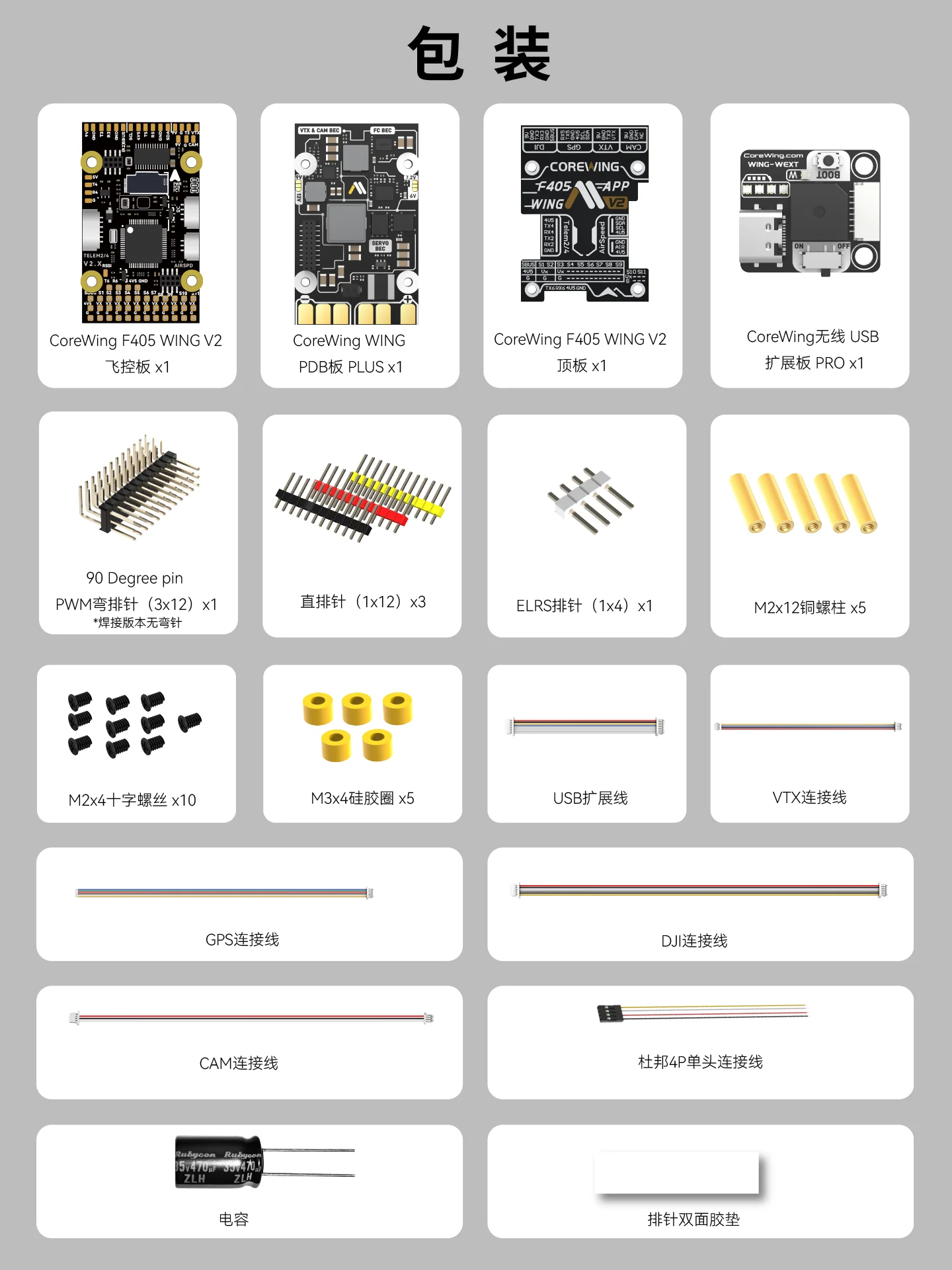 COREWING F405 WING APP V2 unterstützt SpeedyBee APP-Voreinstellung für FPV-DIY-Teile mit festem Flügel – Detail 19
