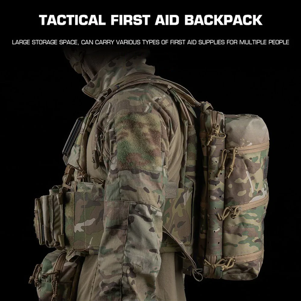 Taktische Delta-Tasche im SS-Stil, kompakter Angriffs-Rucksack für medizinische Pendler, geschichtete Aufbewahrung, Outdoor, Jagd, Camping, Sport, GP-Tasche – Detail 14