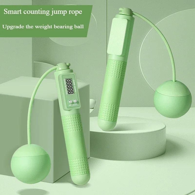 Wireless Counting Skip Rope Non-slip Handle Silicone Electronic Skip Rope Adult Children Outdoor Family Fitness No Tangles