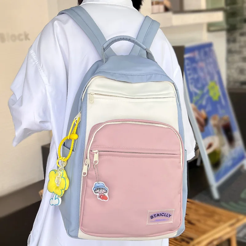 Fashion New Ladies Student Backpack Cool Women Laptop Book Bag Trendy Cute Female College Backpack Girl Travel Kawaii School Bag
