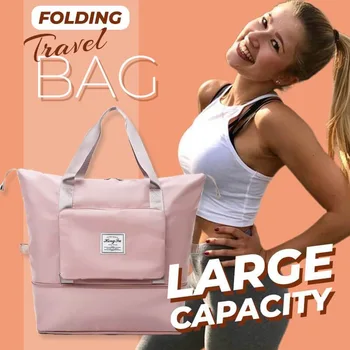 Alternative view of Women Large Capacity Travel Bags Waterproof Tote Travel Luggage Bags for Ladies 2023 Folding Multifunctional Duffle Bags Handbag