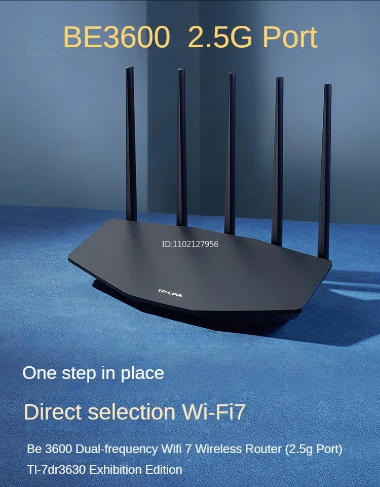 TP-LINK WiFi7 BE3600 Router 2.5G Gigabit Ethernet Port Home