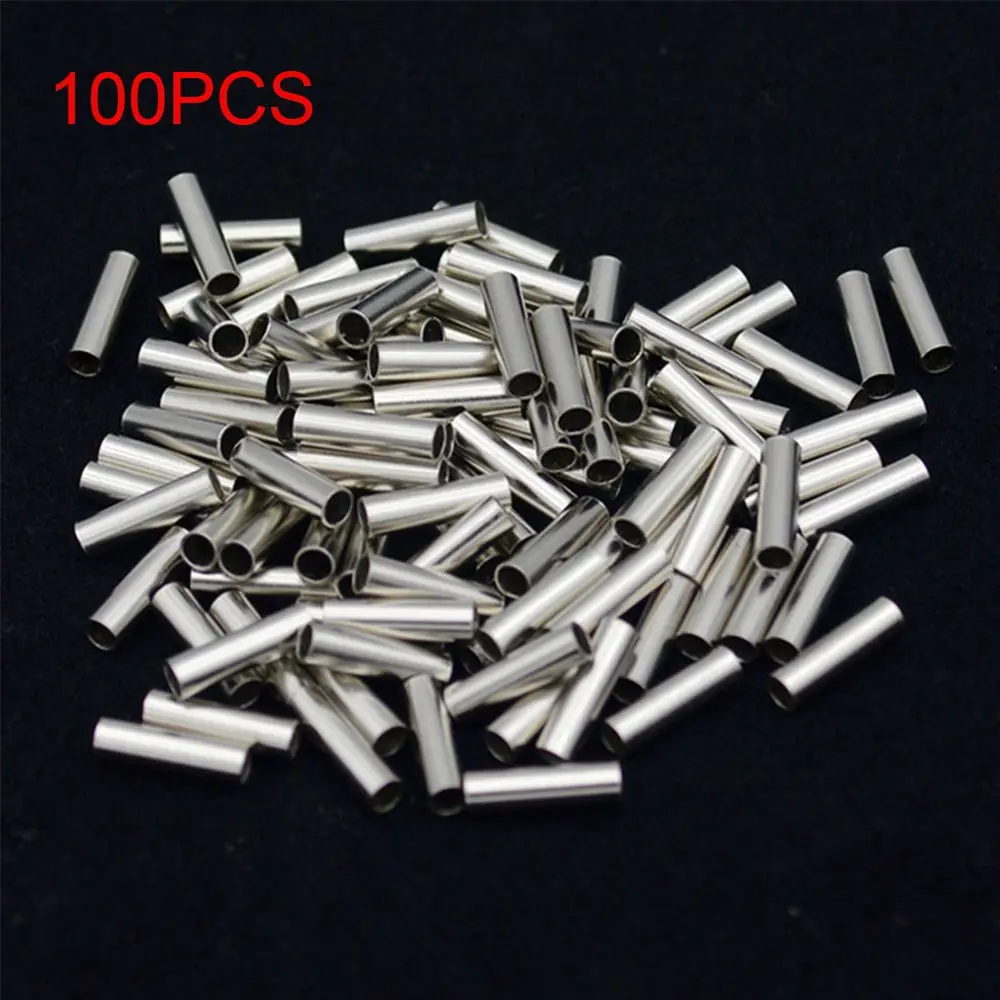 100 manchons de sertissage cuivre ronds pour ligne de pêche - Tubes aluminium 1.0mm-2.8mm accessoires mer