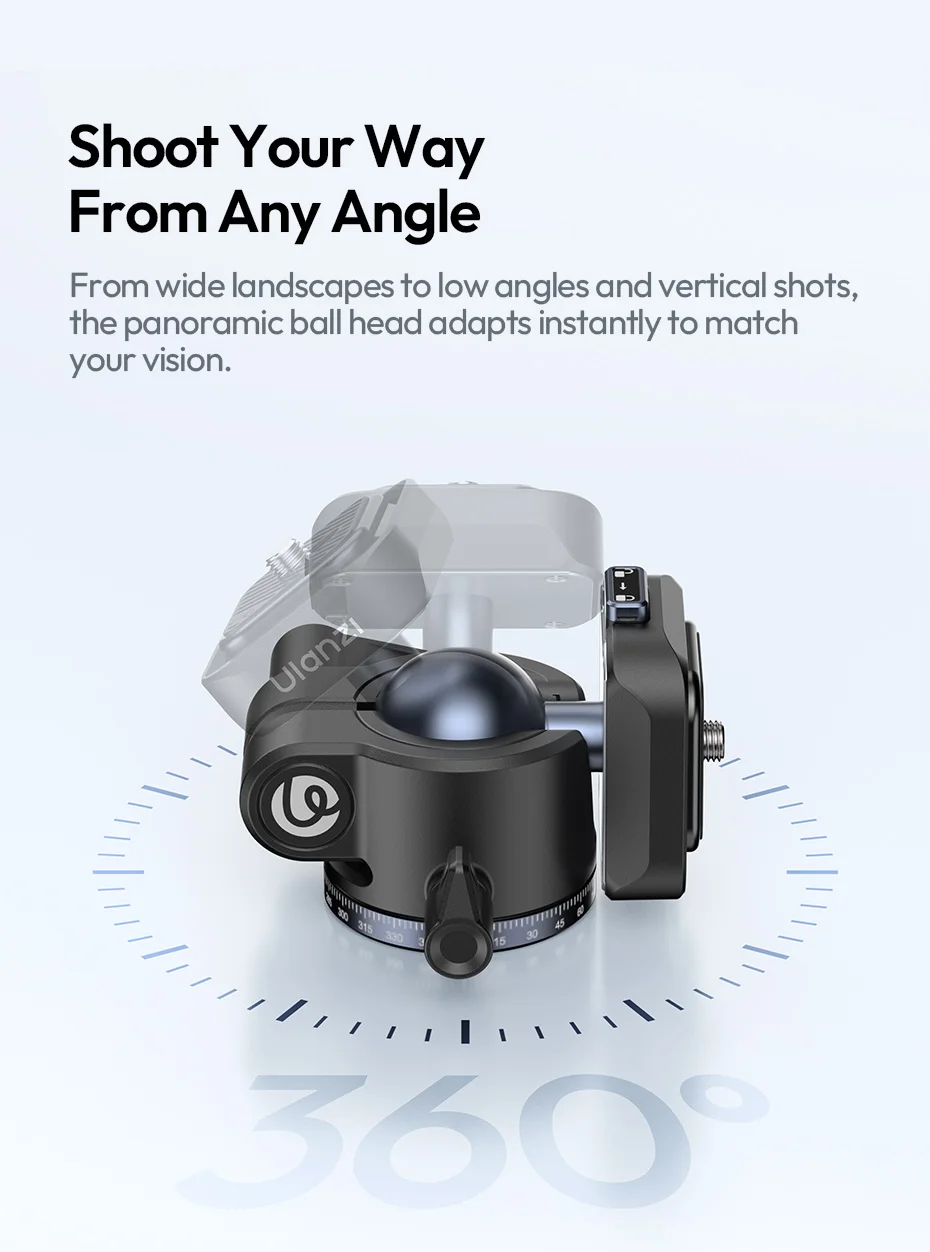 Travel Tripod Portable Metal Tripod 0.48-1.56M UKA QR Plate Tripod for Camera Sm