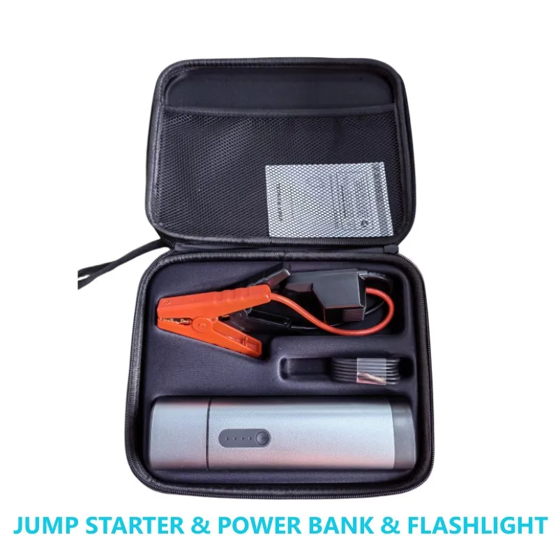 

Power Bank 1000A Jump Starter Portable Charger with 400LM Flashlight Car Booster 12V Auto Starting Device Emergency Car Battery