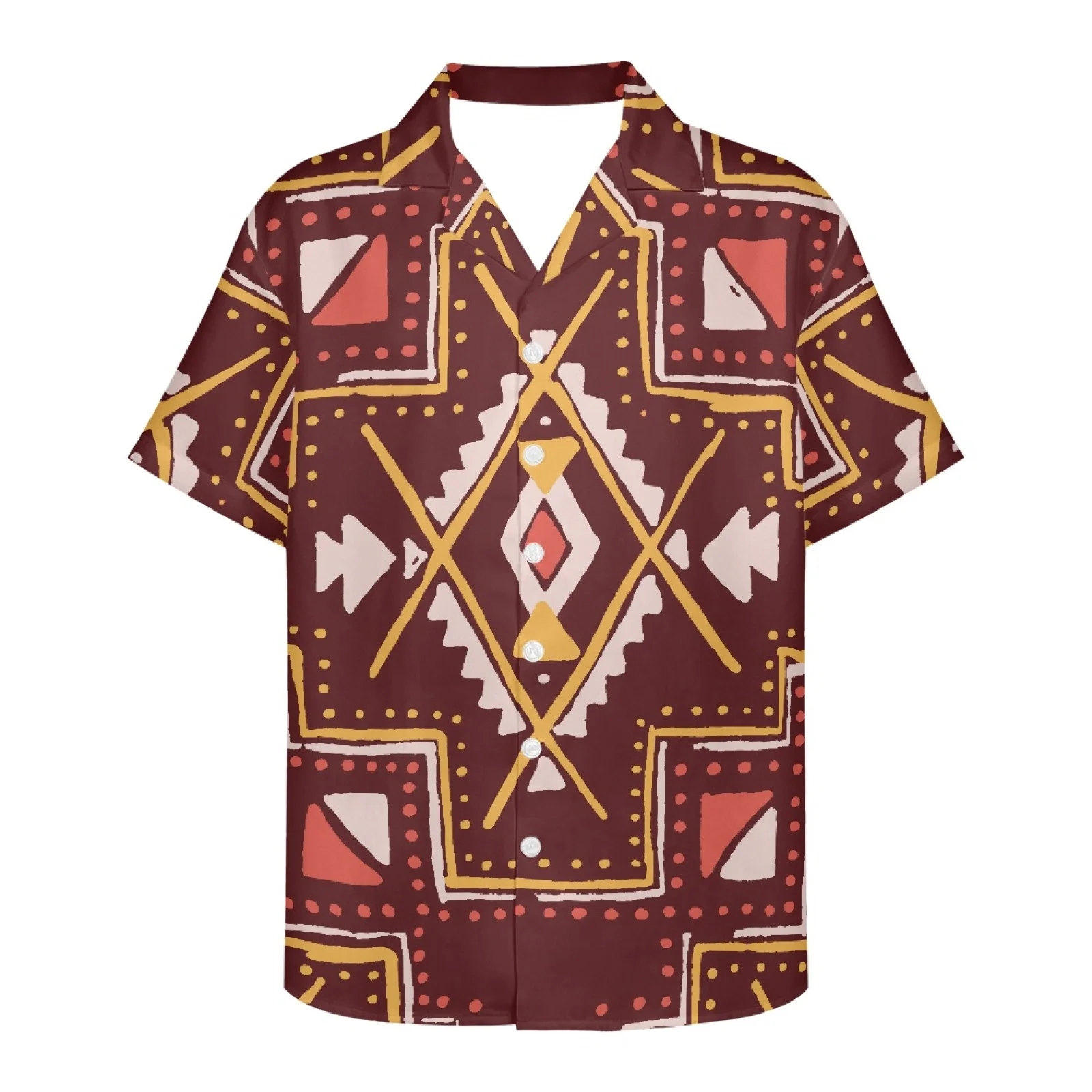 

Bohemian Man Shirt Elegant Floral Print Turn-down Collar Fashion Hawaiian Shirts Casual Men's Shirt Daily Wear Beach Party
