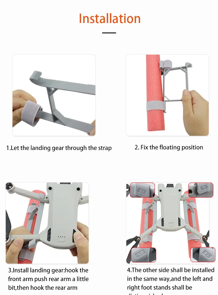 รูปสินค้า ชุดลอยน้ำ DJI Mini 3/4 Pro - ลงน้ำได้อย่างมั่นใจ