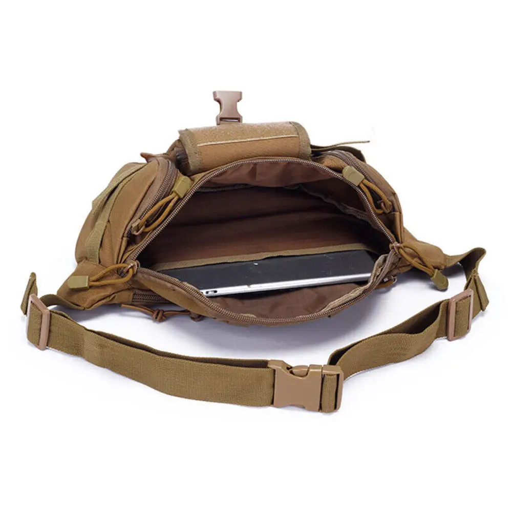 Double Zipper Running Chest Bag Waterproof Large Capacity Waist Bag Birthday Gift