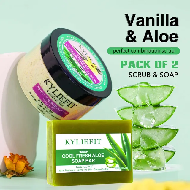 KYLIEFIT Natural Aloe Vera Body ; Face Scrub: A Soothing and Effective Skincare Solution