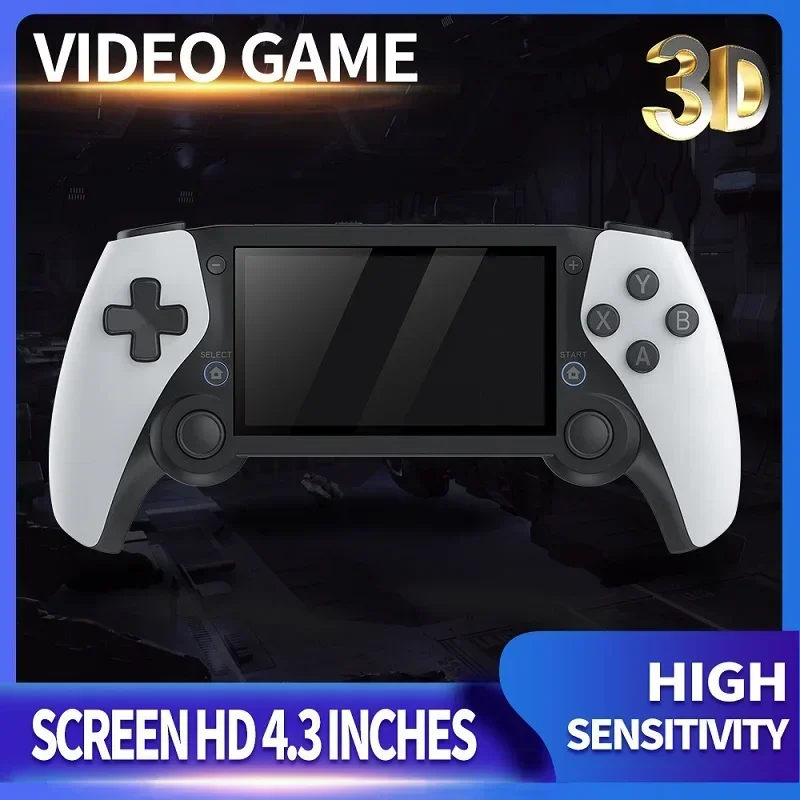 NEW Handheld Game Console, Wireless HDTV Game Console, 3D Dual Joystick 4.3-inch Open Source Handheld, Retro Portable for PSP