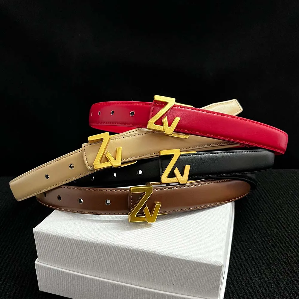 Fashion Belt Leather Belt Clothing Accessory Women Faux Leather Thin Waistband Letter For Jeans Dress