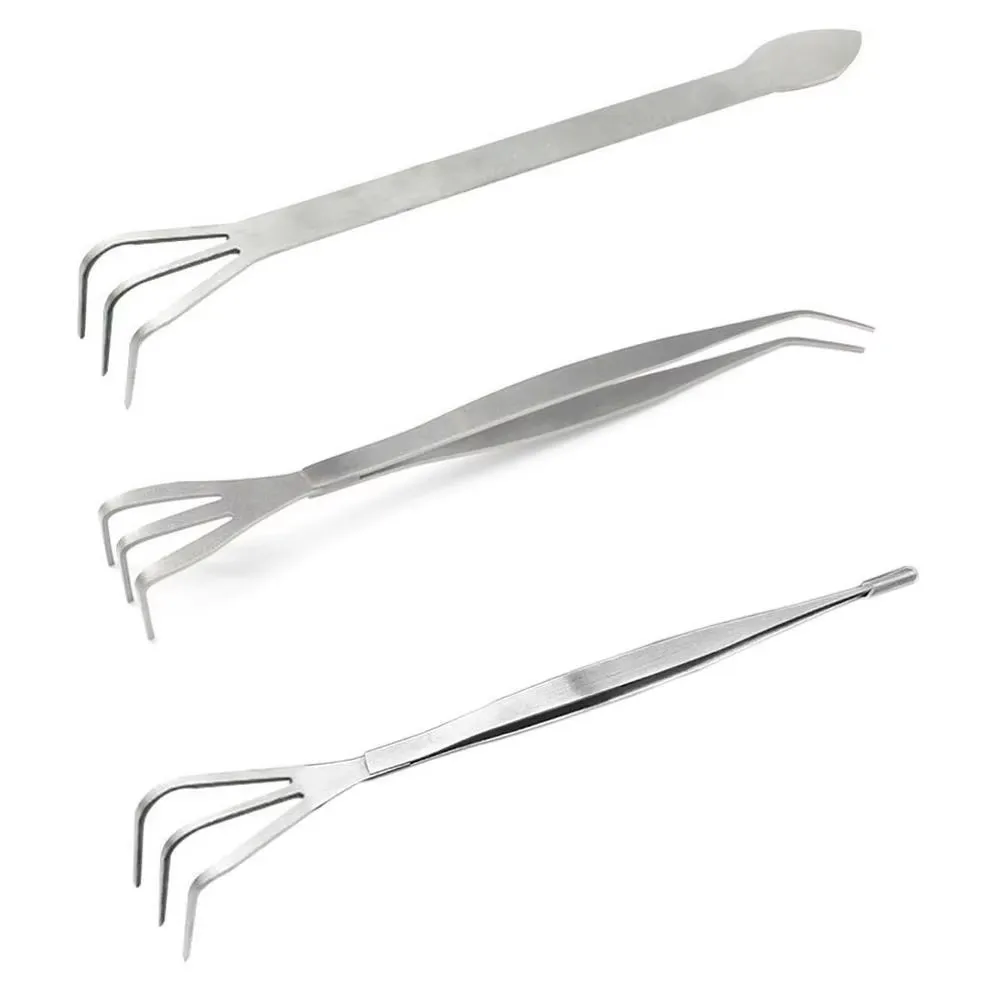 2 In 1 Bonsai Rake Gardening Tool Steel Succulent Bonsai Spatula Protable Handheld Loosen Soil Root Rake Garden Tools 2