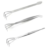 2 In 1 Bonsai Rake Gardening Tool Steel Succulent Bonsai Spatula Protable Handheld Loosen Soil Root Rake Garden Tools 2