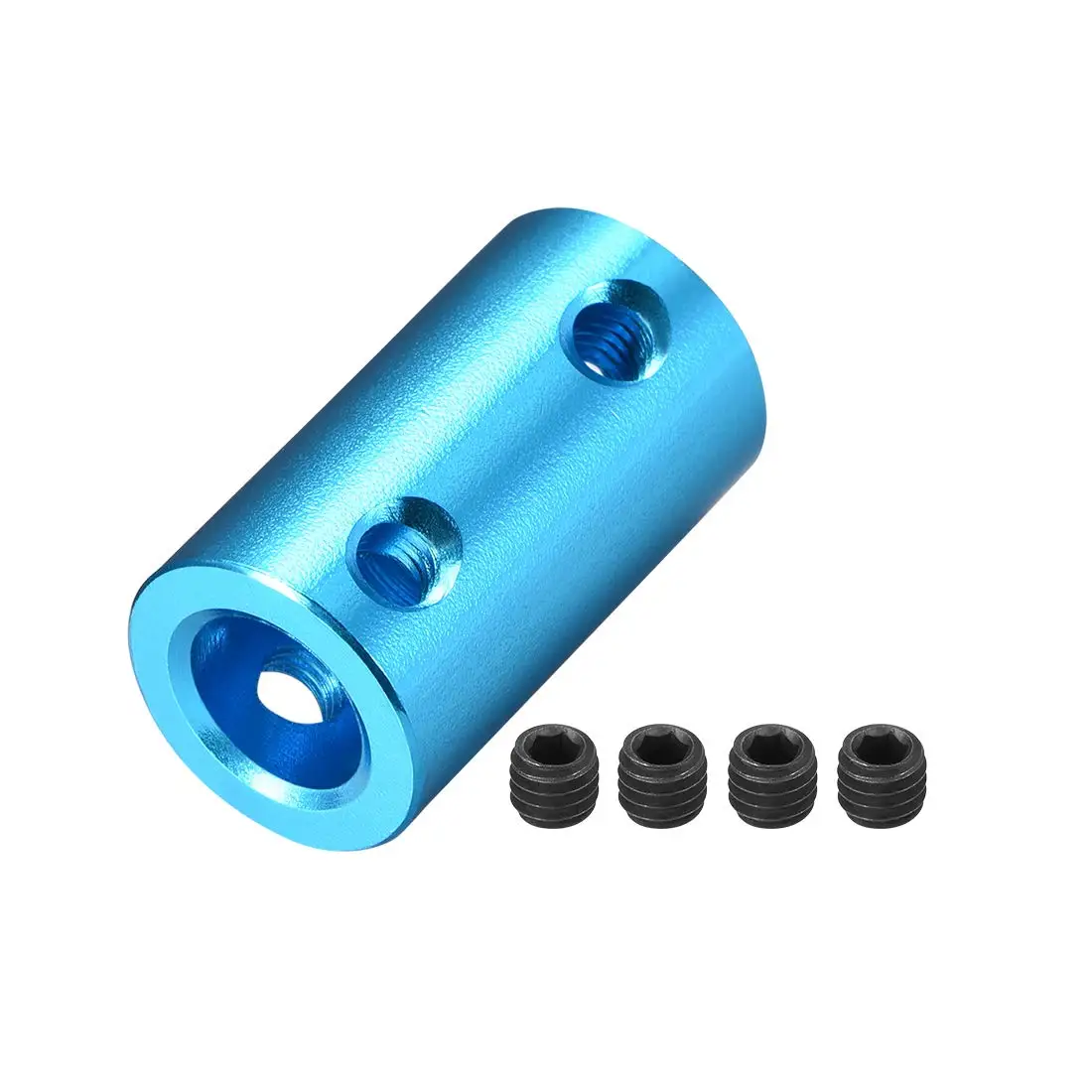 

4mm to 8mm Bore Rigid Coupling Set Screw L25XD14 Aluminum Alloy,Shaft Coupler Connector,Motor Accessories,Blue