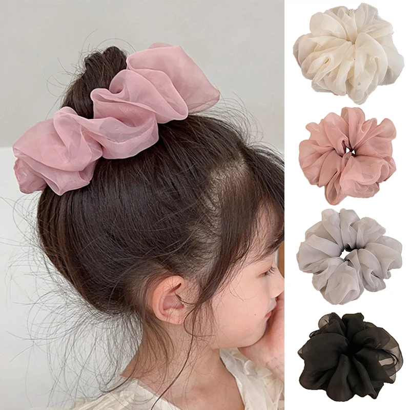 2023 Summer Organza Scrunchies Oversized Korea Large Hair