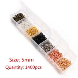 Colorful Open Jump Rings Set (Mixed 5mm 1400pcs)