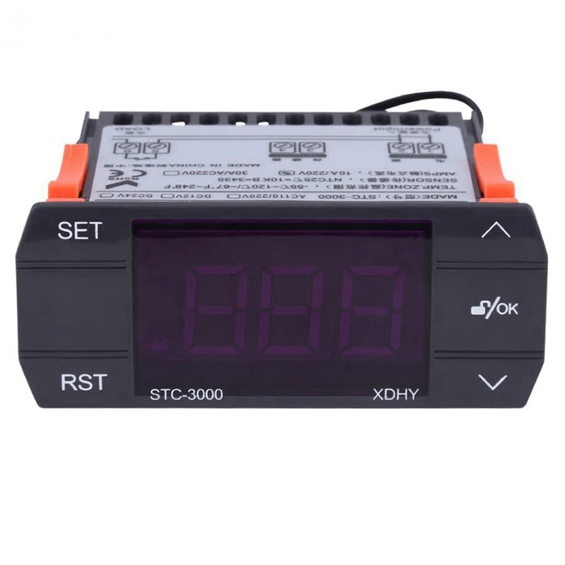 

STC-3000 110V-220V 30A Press Digital Temperature Controller Thermostat With Sensor Controlling Tool