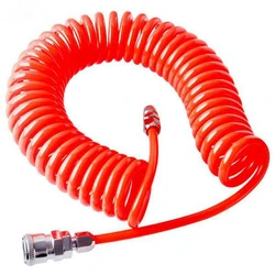 Fashion9m – Tube de compresseur d'air en polyuréthane, outil d'air Flexible avec connecteur PP20, tuyau en spirale à ressort 