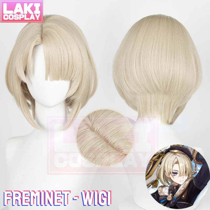 

Парик Freminet для косплея, парик для косплея, парик GameGenshin Impact Freminet, парик Genshin Impact, короткий парик для косплея